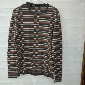 Saks Fifth Avenue Cotton Knit Crewneck Lightweight Size Medium